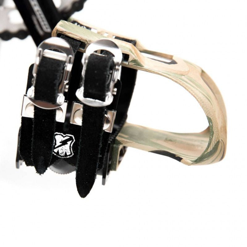 MASH - MKS × MASH leather double toe straps (blue)