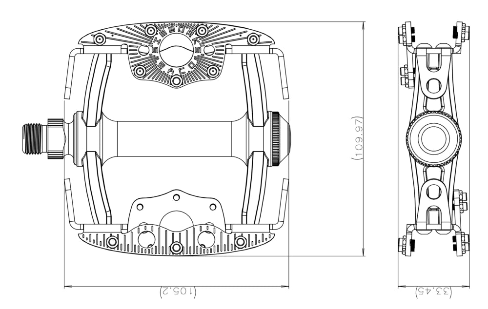 Simwork Taco pedal (black)