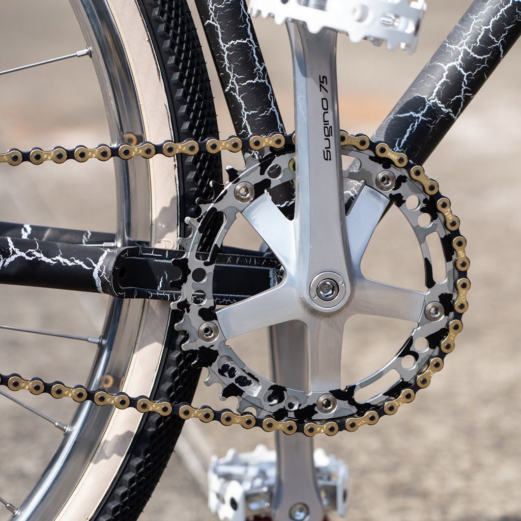 AARN - Tracklocross Chainring 43T (camo black / white)