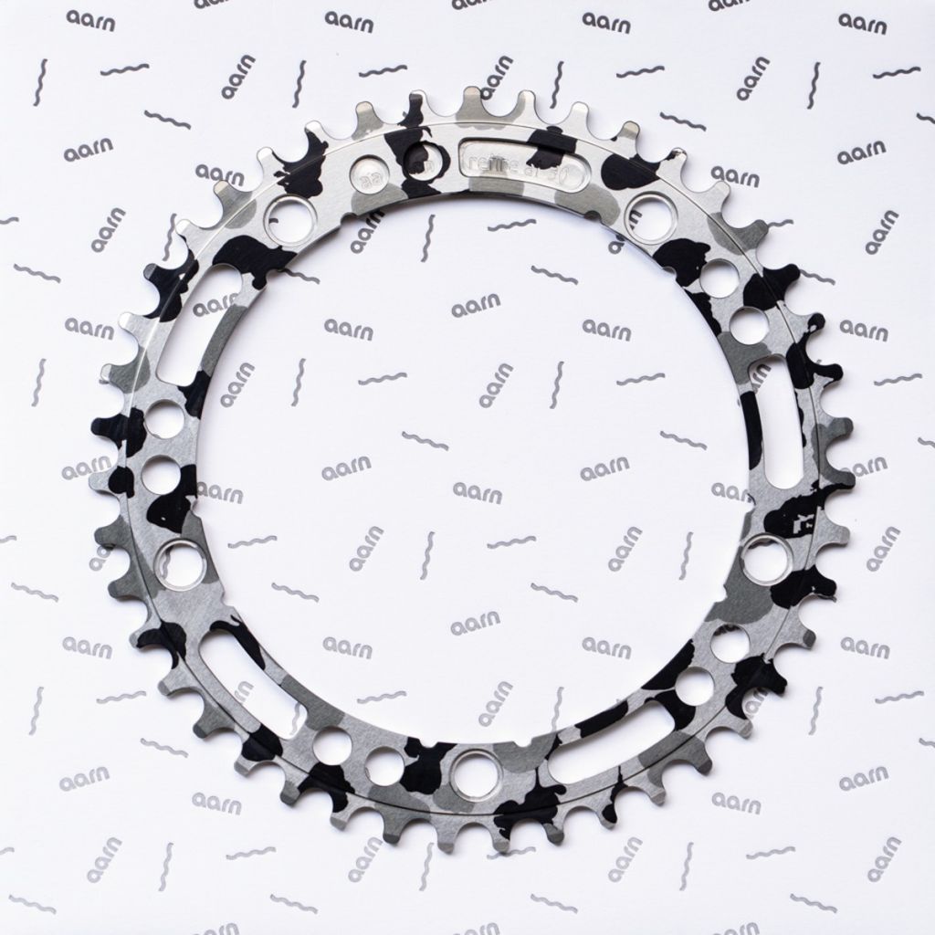 AARN - Tracklocross Chainring 43T (camo black / white)