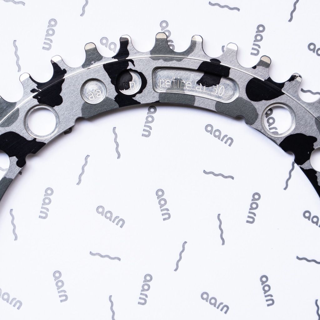 AARN - Tracklocross Chainring 43T (camo black / white)