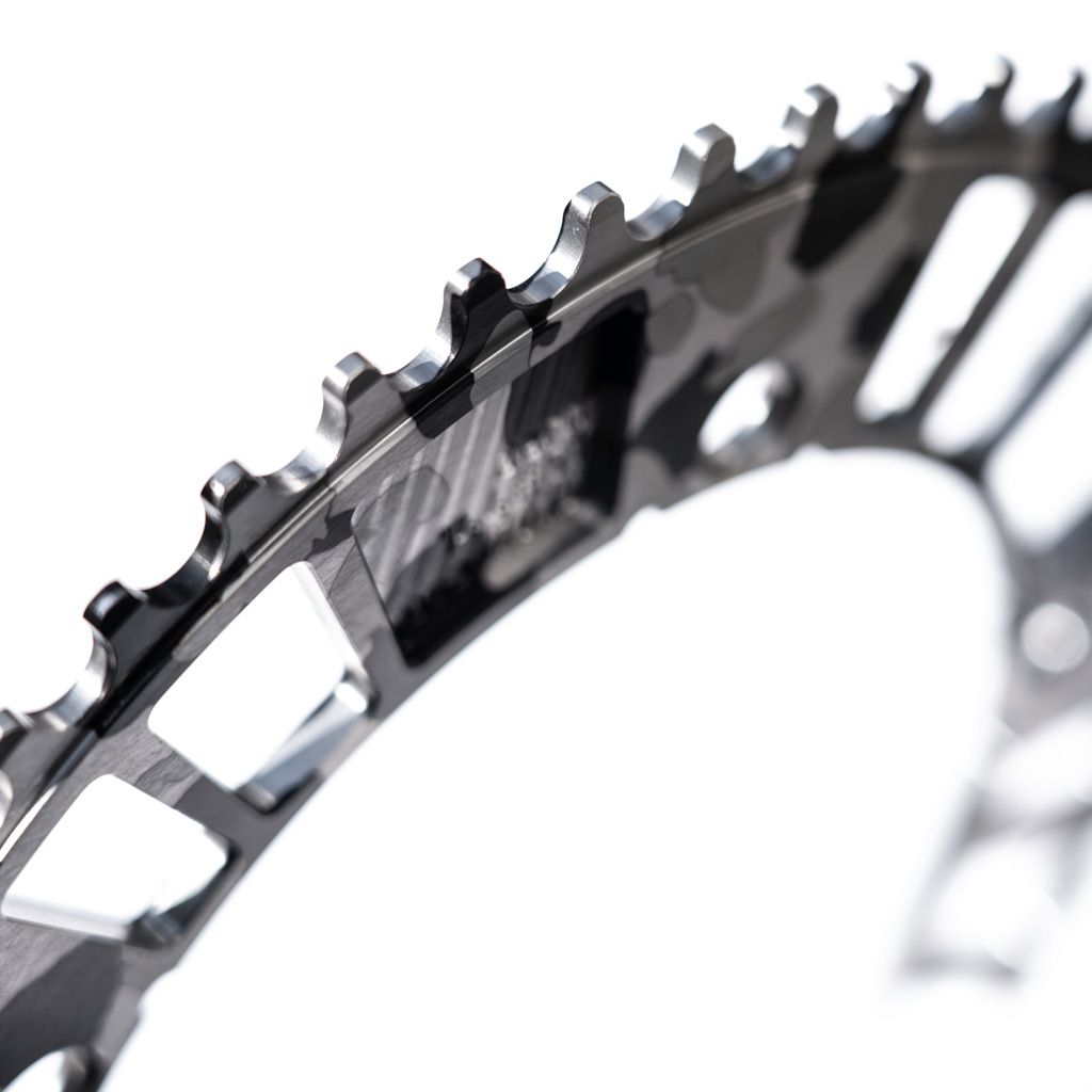 AARN - Track Chainring bcd144 (camo black / white)
