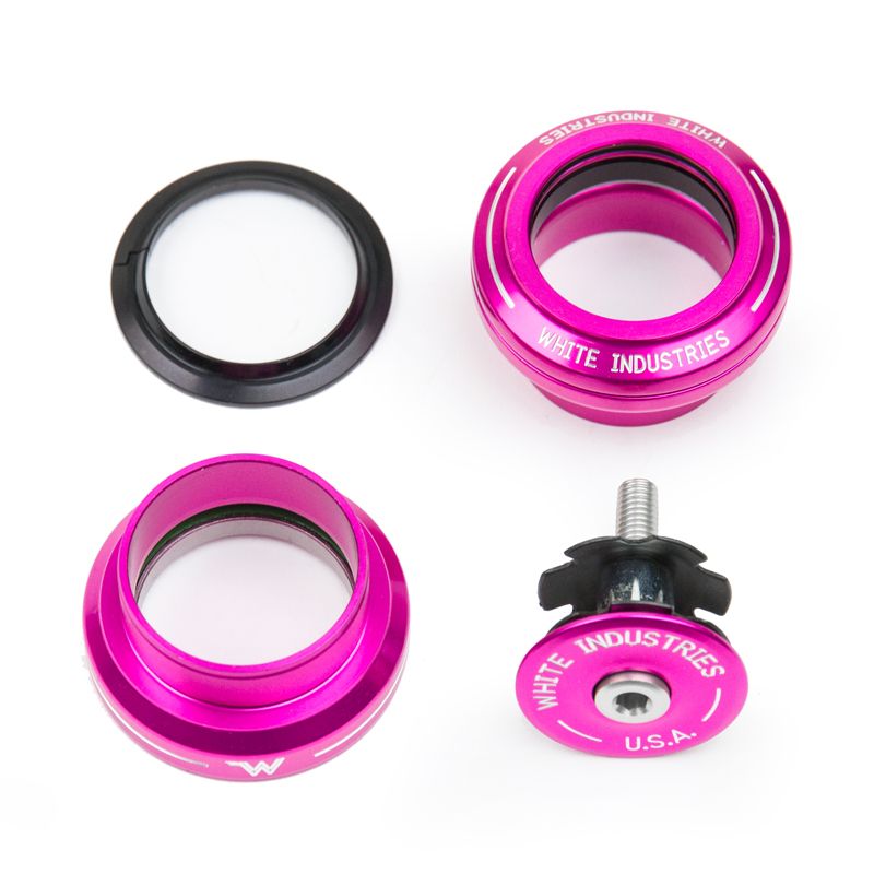 White Industries - 1-1/8" headset (pink)