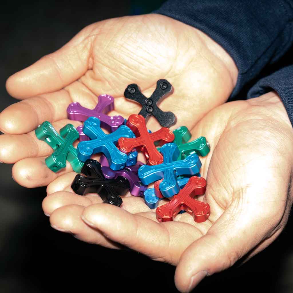 Boneshaker MTB - Crossbone Cable Hangers (silver)